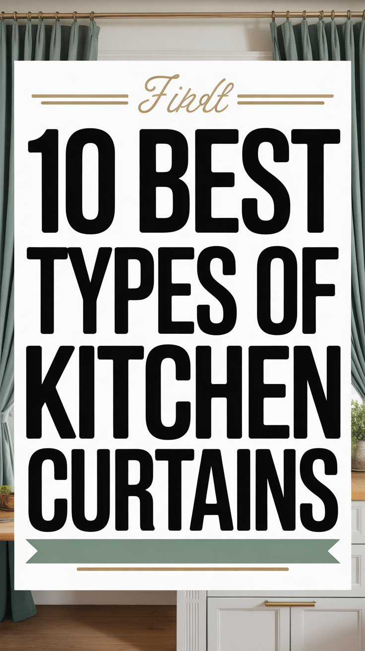 10 Best Types of Kitchen Curtains