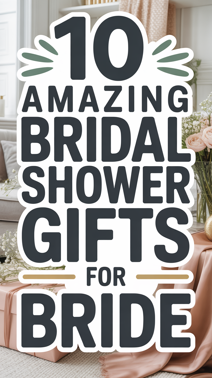 10 Amazing Bridal Shower Gifts for Bride
