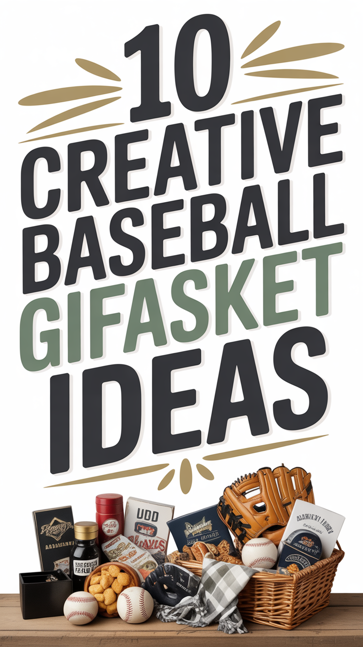 10 Creative Baseball Gift Basket Ideas
