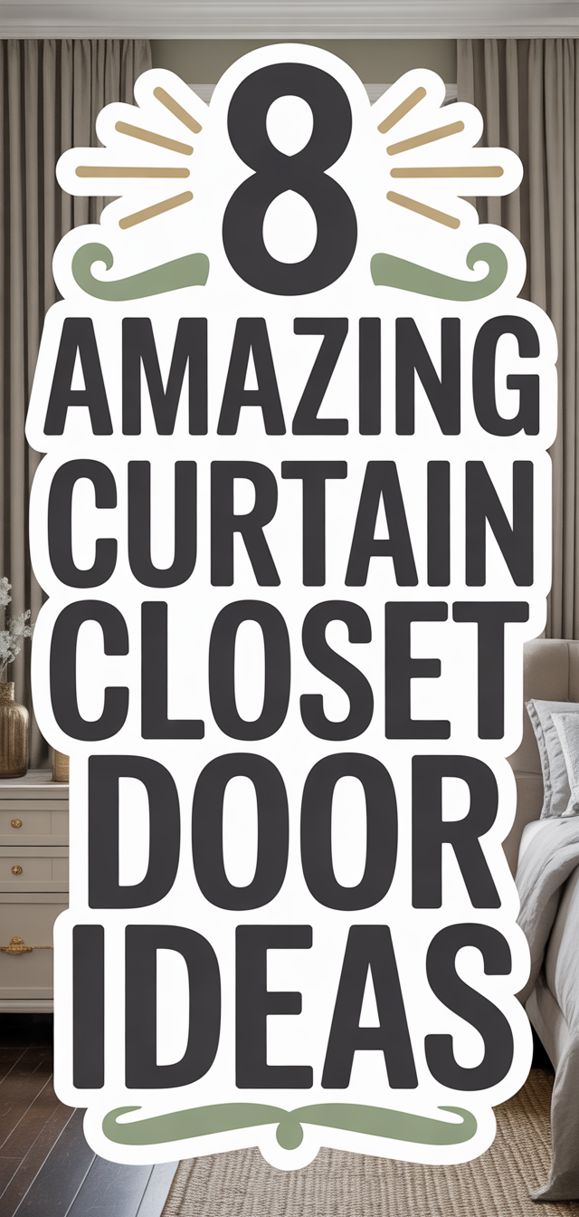 8 Amazing Curtain Closet Door Ideas