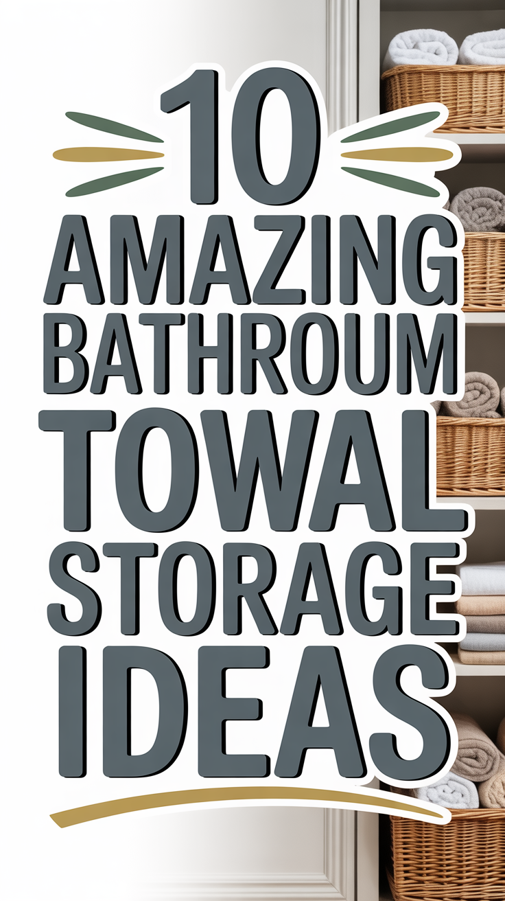 10 Amazing Bathroom Towel Storage Ideas