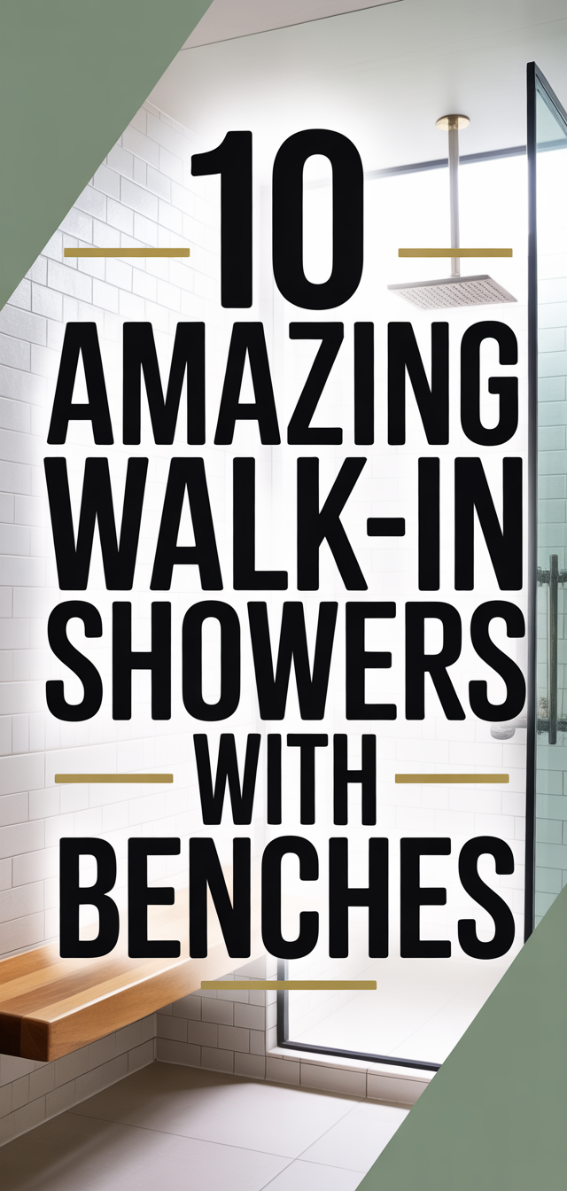 10 Amazing walk-in showers with benches