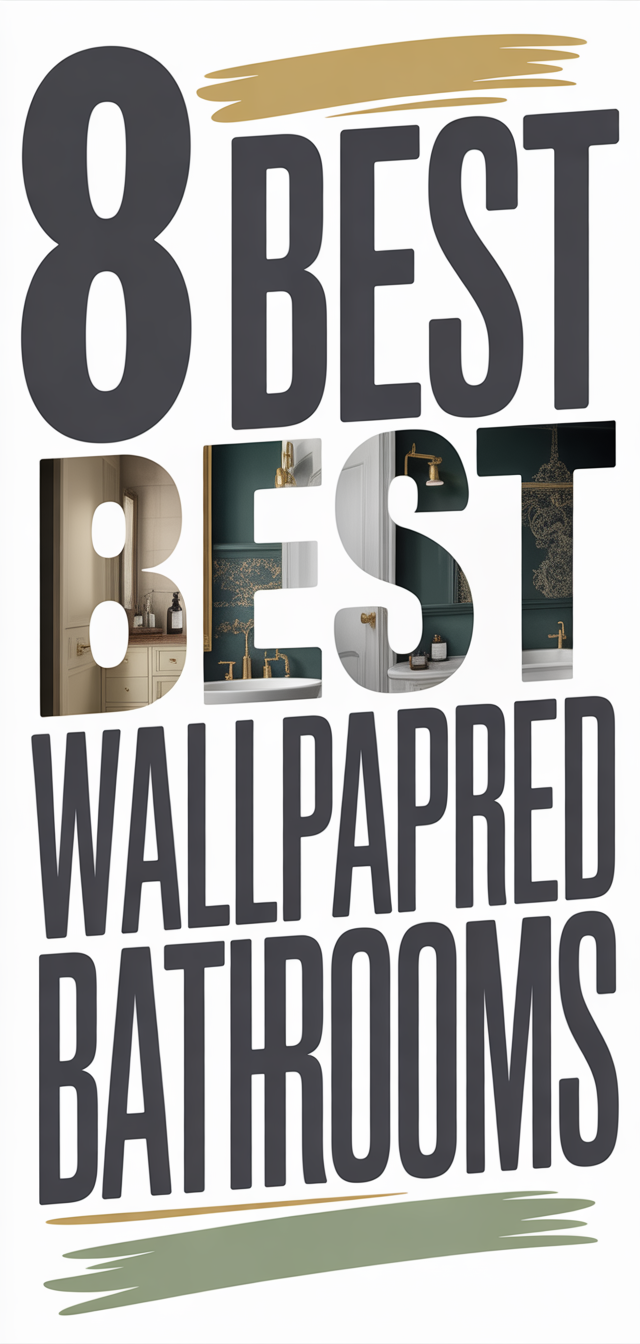 8 Best Wallpapered Bathrooms