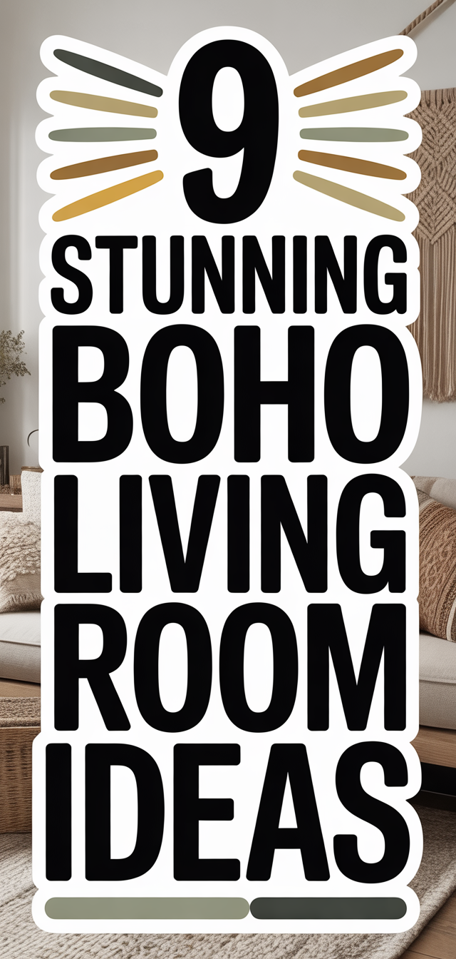 9 Stunning Boho Living Room Ideas