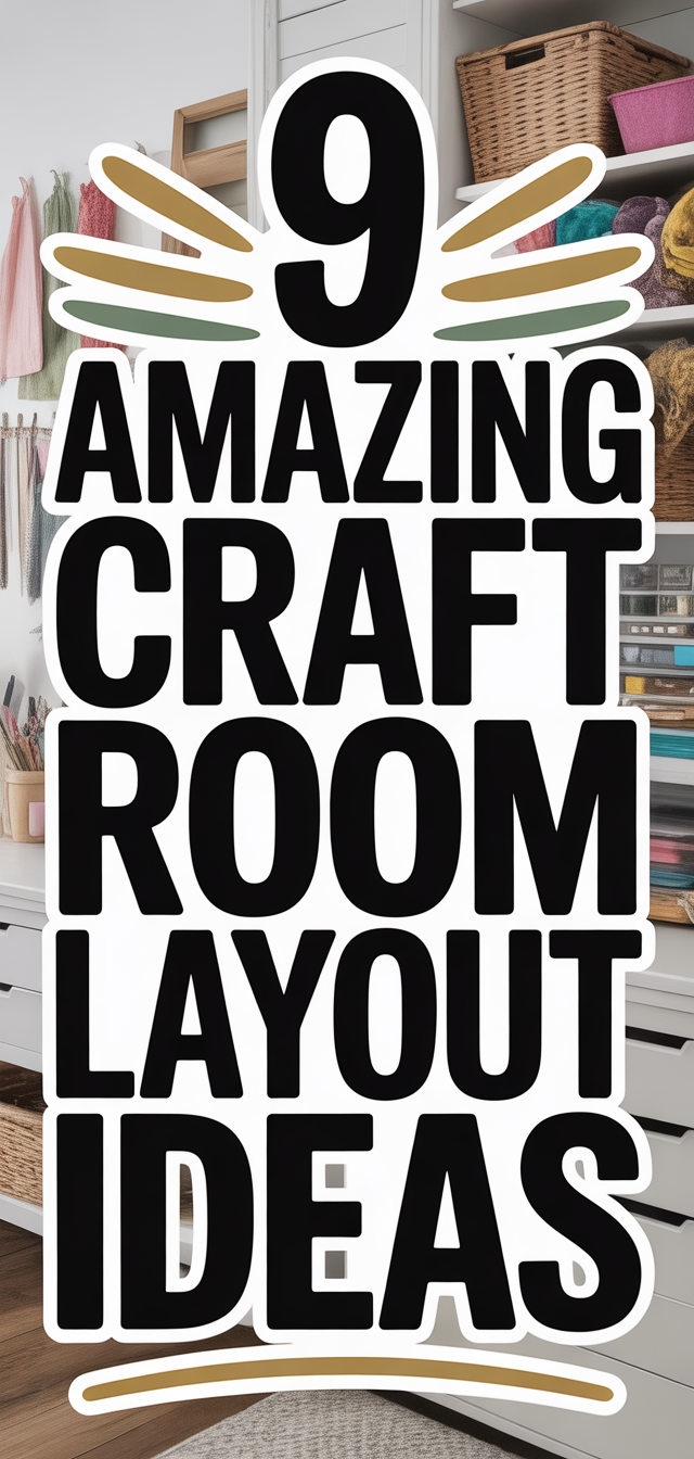 9 Amazing Craft Room Layout Ideas