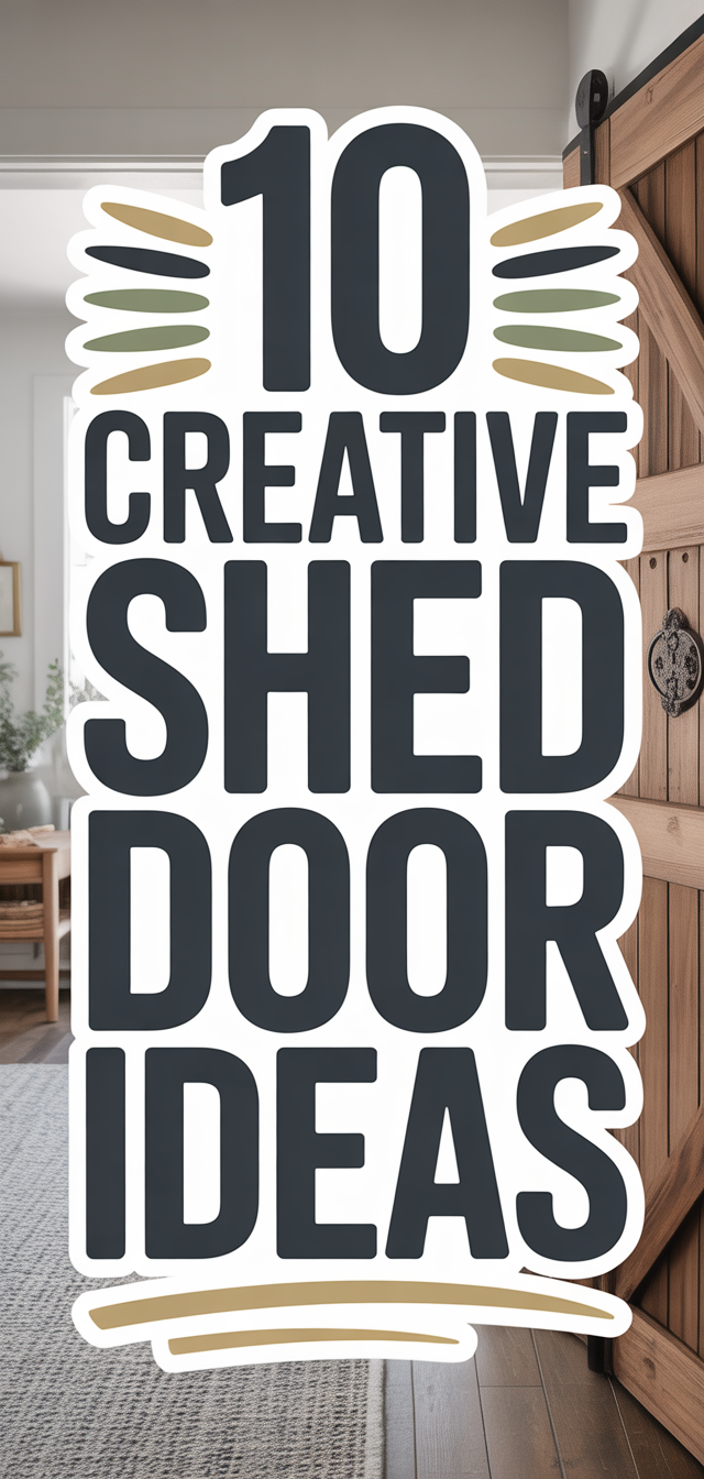 10 Creative Shed Door Ideas