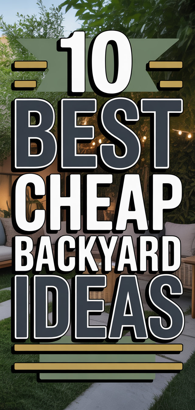10 Best Cheap Backyard Ideas