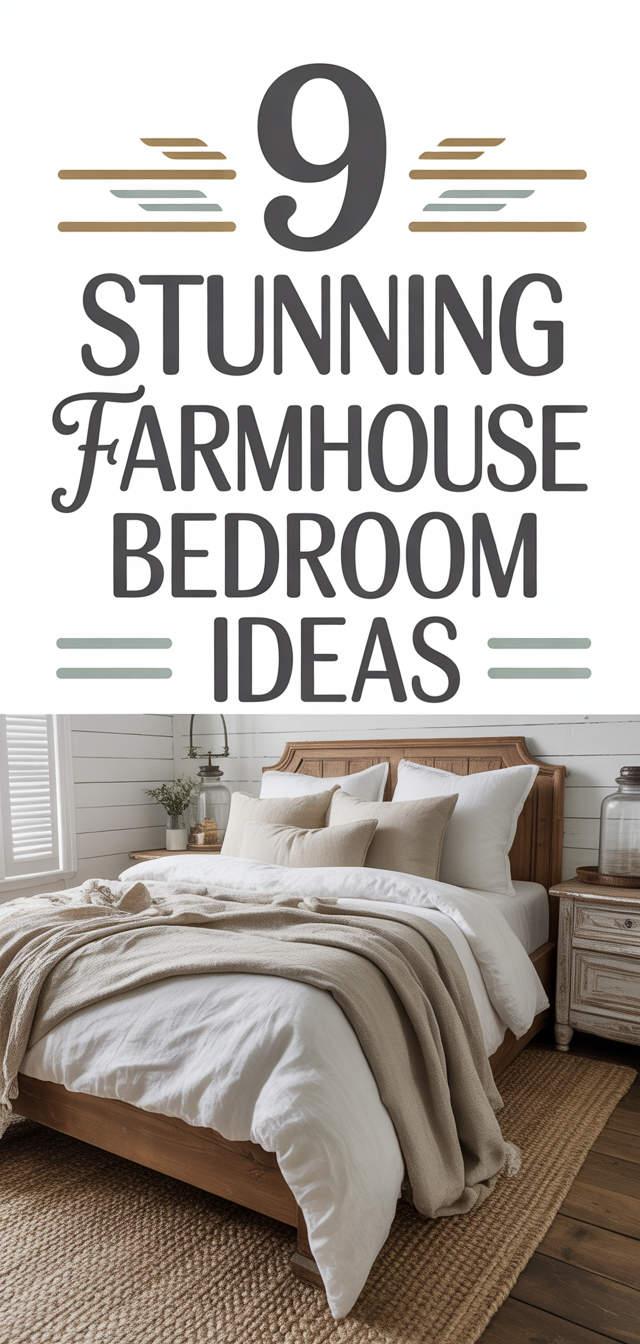 9 Stunning Farmhouse Bedroom Ideas