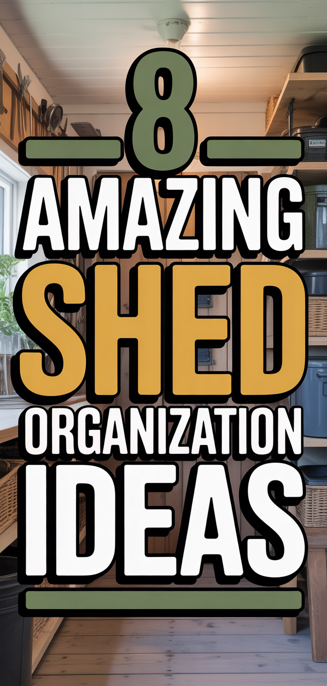 8 Amazing Shed Organization Ideas
