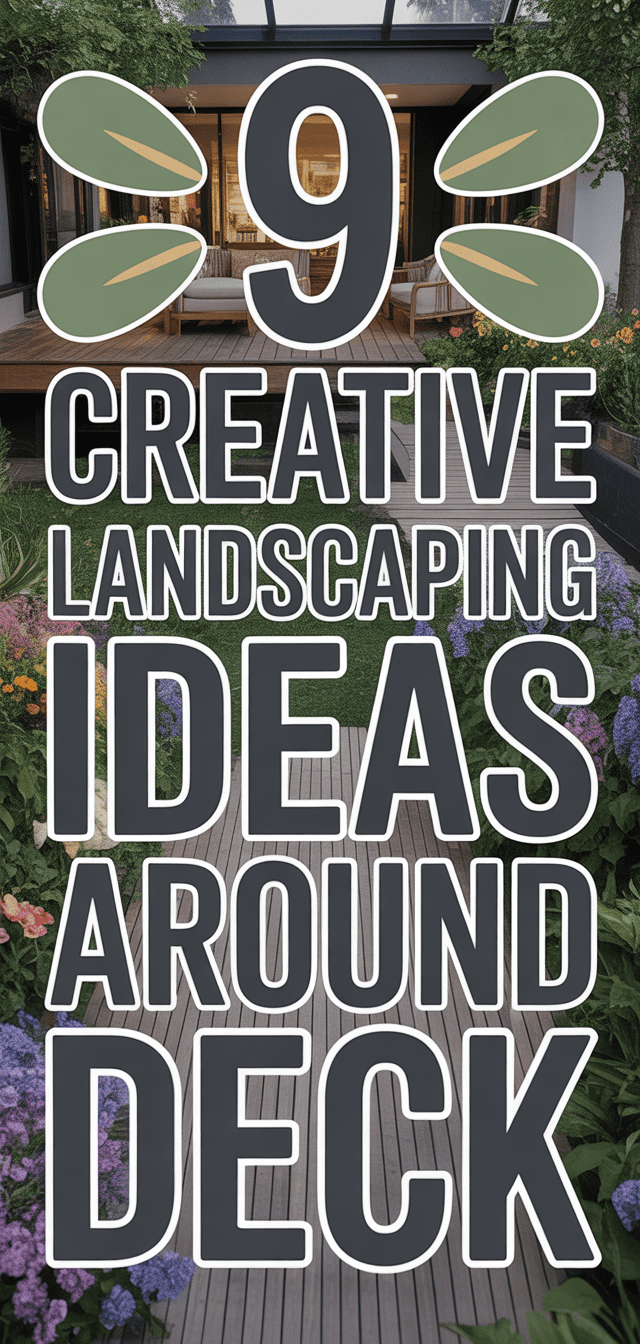 9 Creative Landscaping Ideas Around Deck