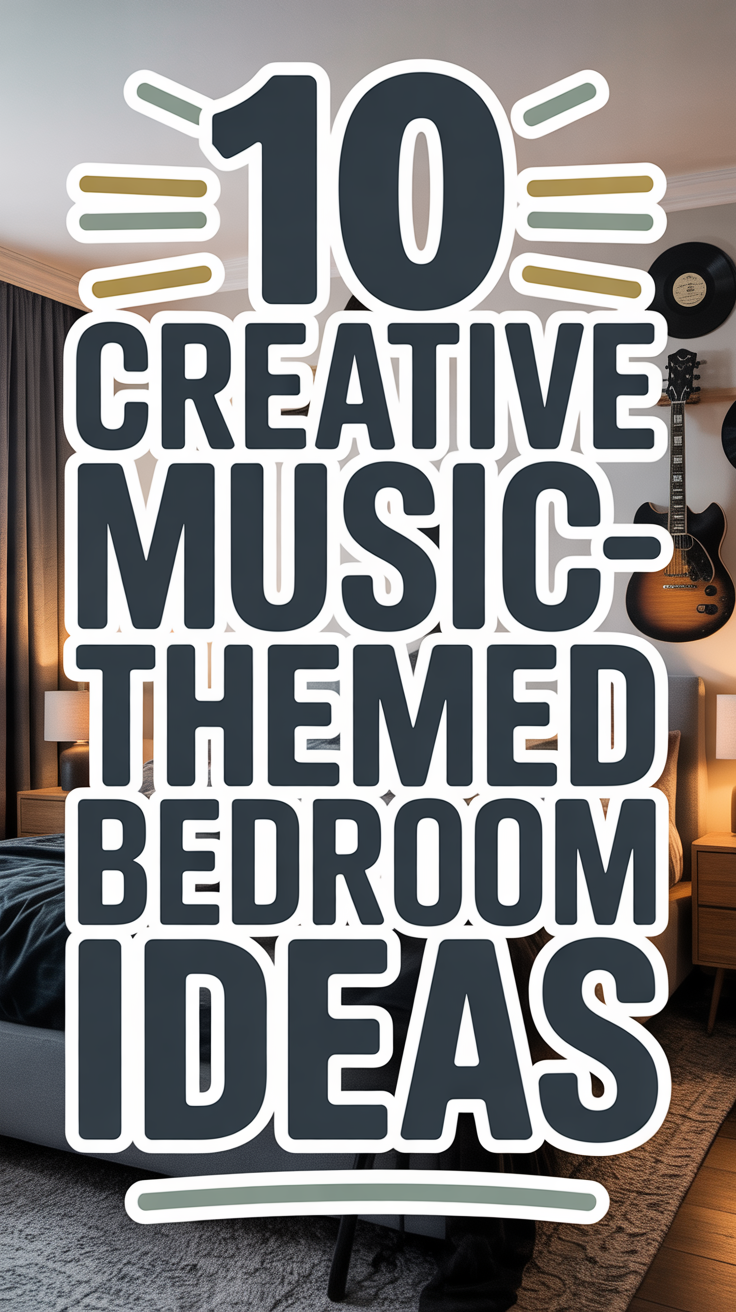 10 Creative Music-Themed Bedroom Ideas