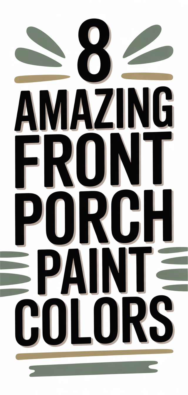 8 Amazing Front Porch Paint Colors