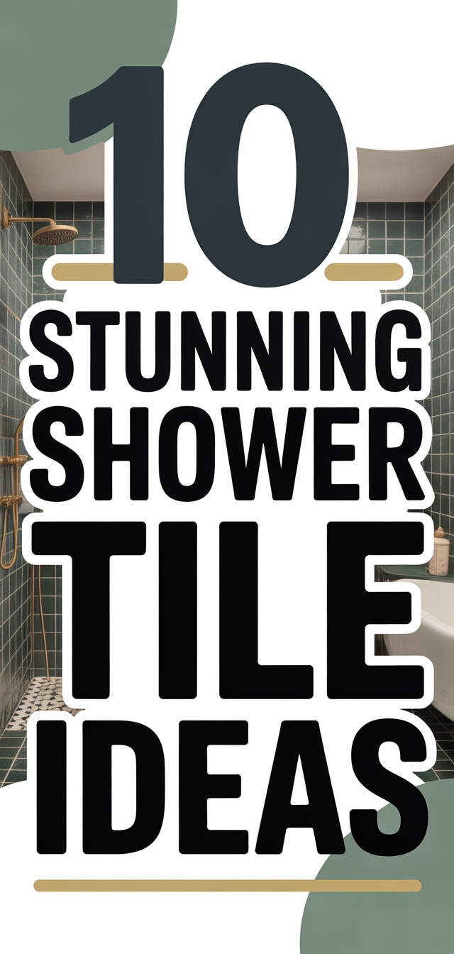 10 Stunning Shower Tile Ideas