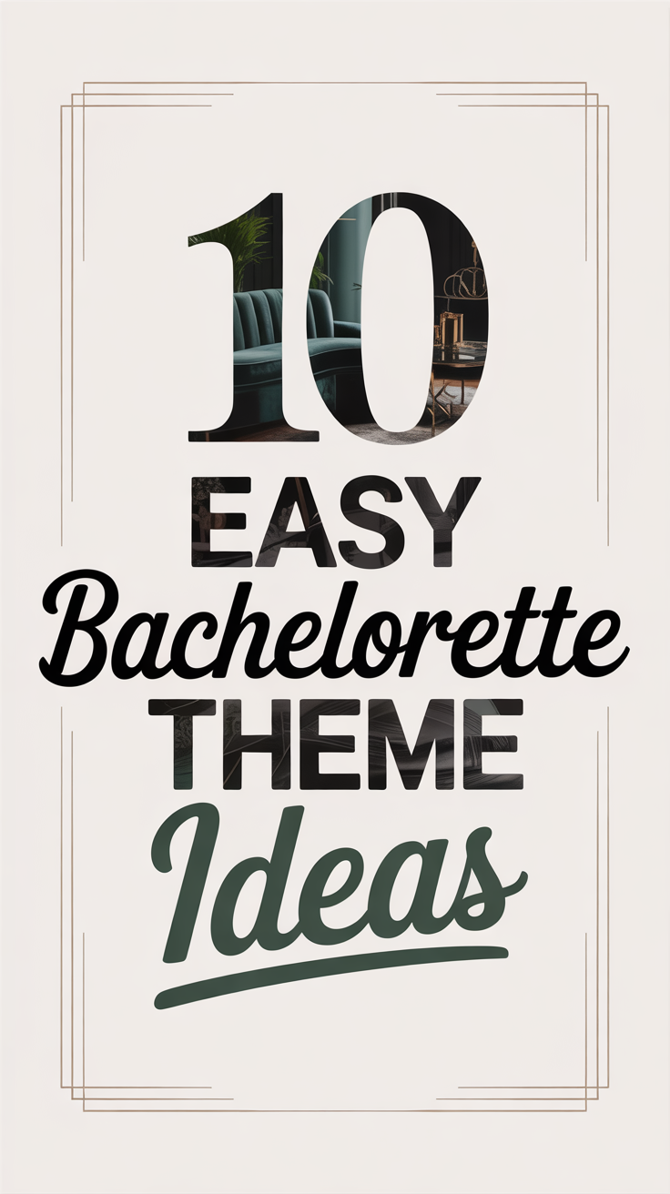 10 Easy Bachelorette Theme Ideas