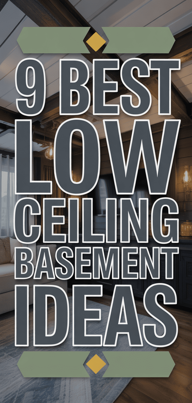 9 Best Low Ceiling Basement Ideas