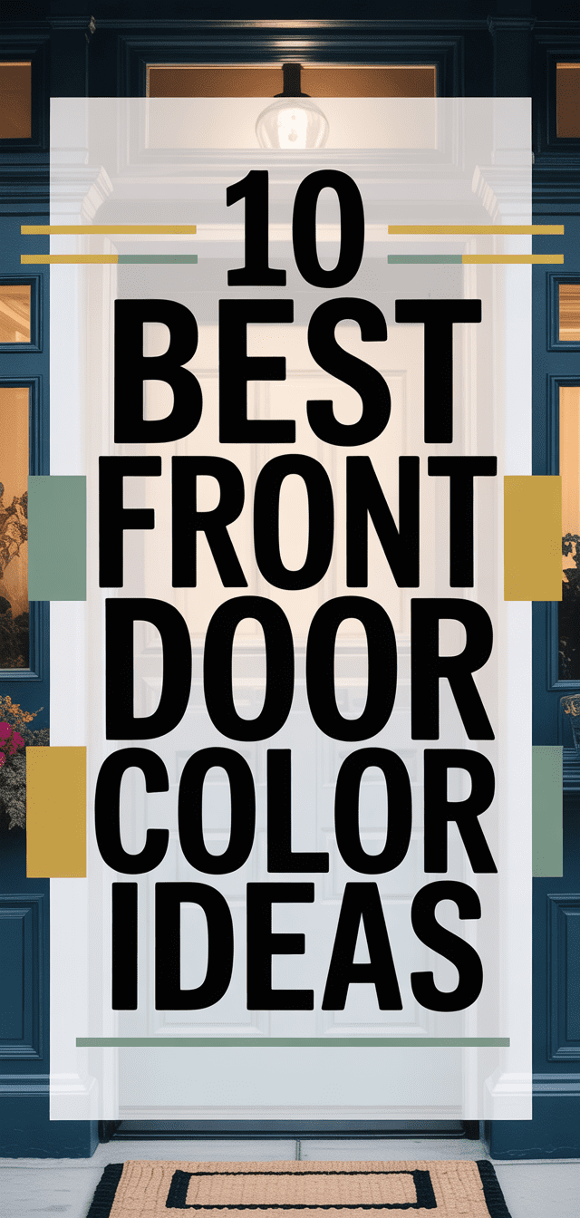 10 Best Front Door Color Ideas