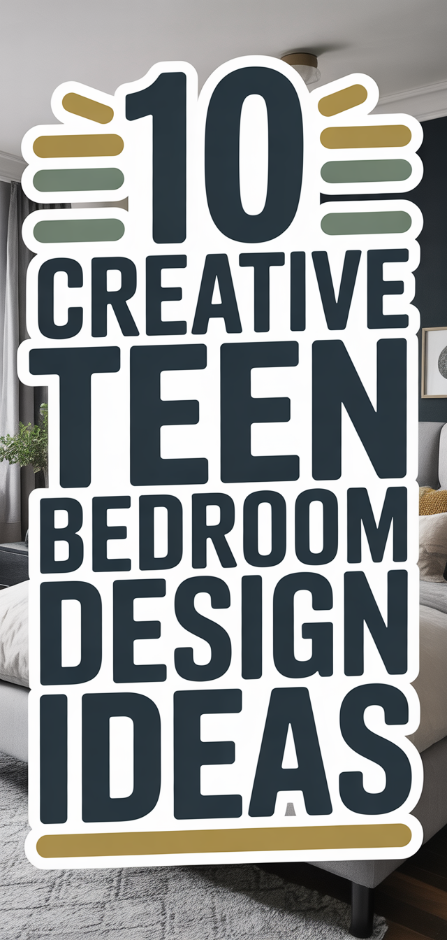 10 Creative Teen Bedroom Design Ideas
