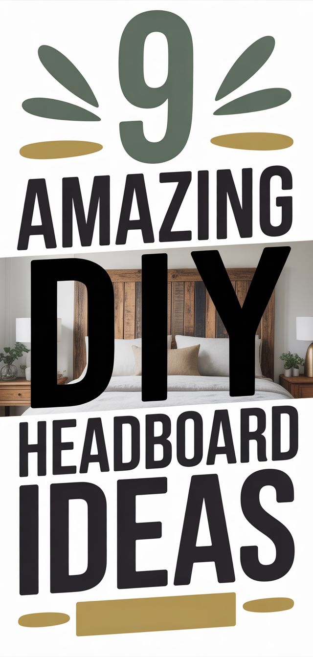 9 Amazing DIY Headboard Ideas