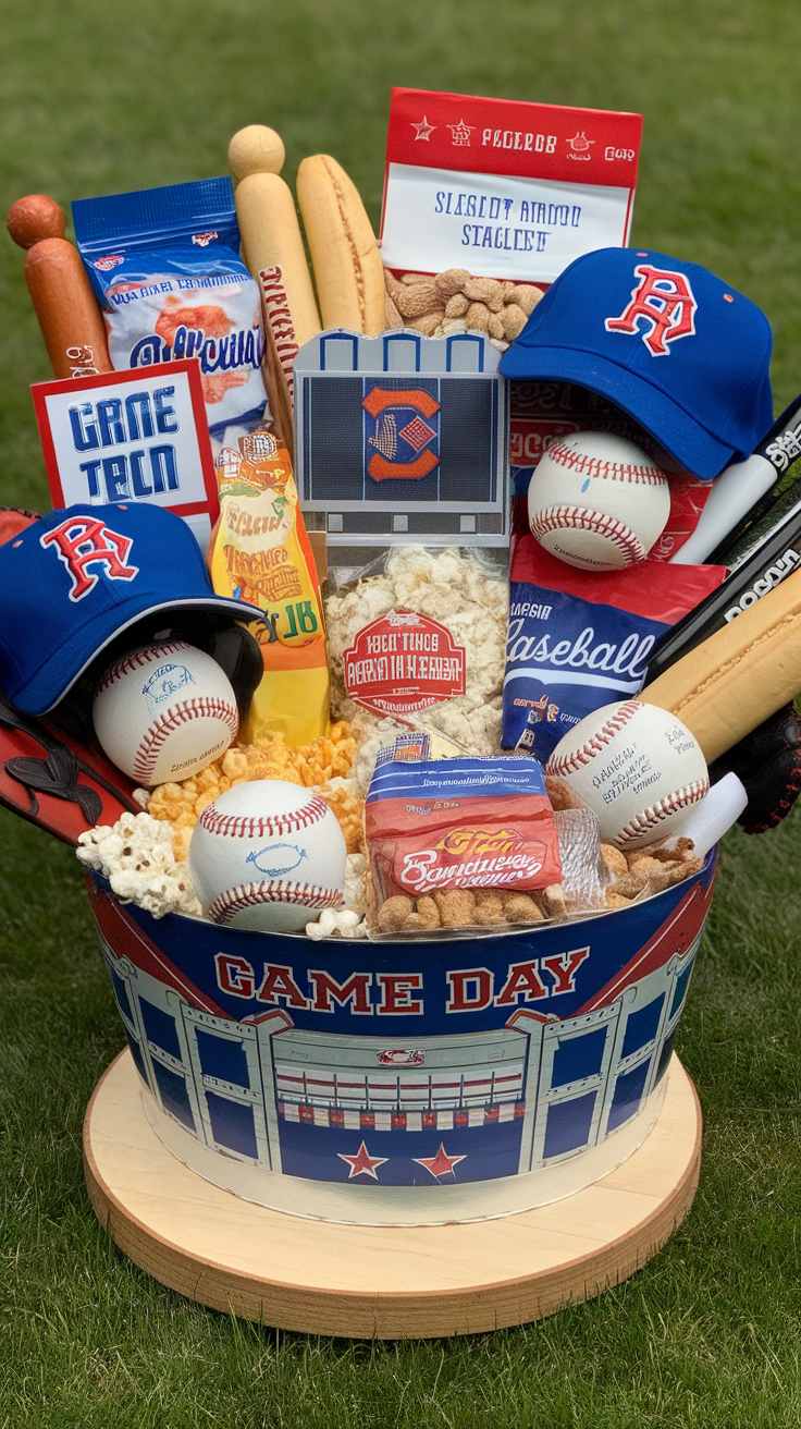10 Creative Baseball Gift Basket Ideas
