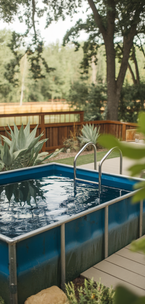 10 Stunning DIY Stock Tank Pool Ideas for backyard