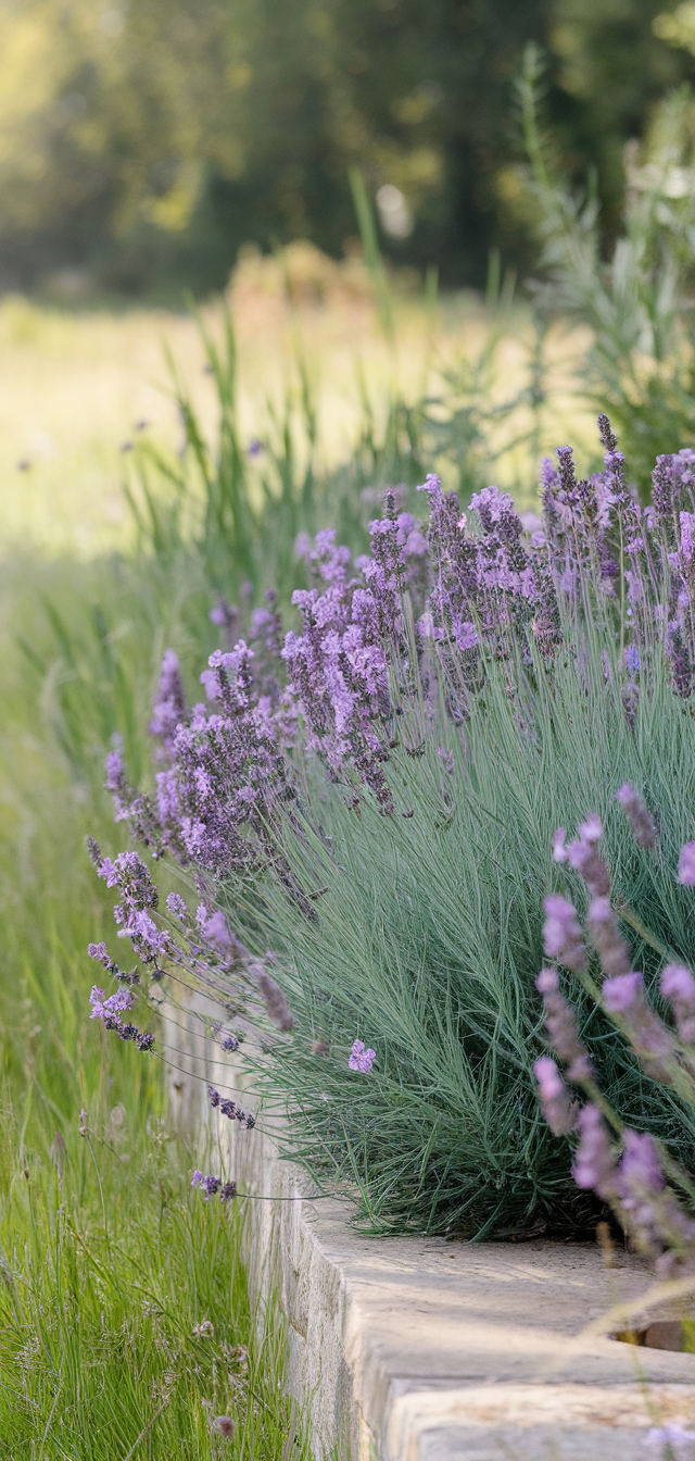 10 Best Lavender Flower Bed Inspiration Ideas