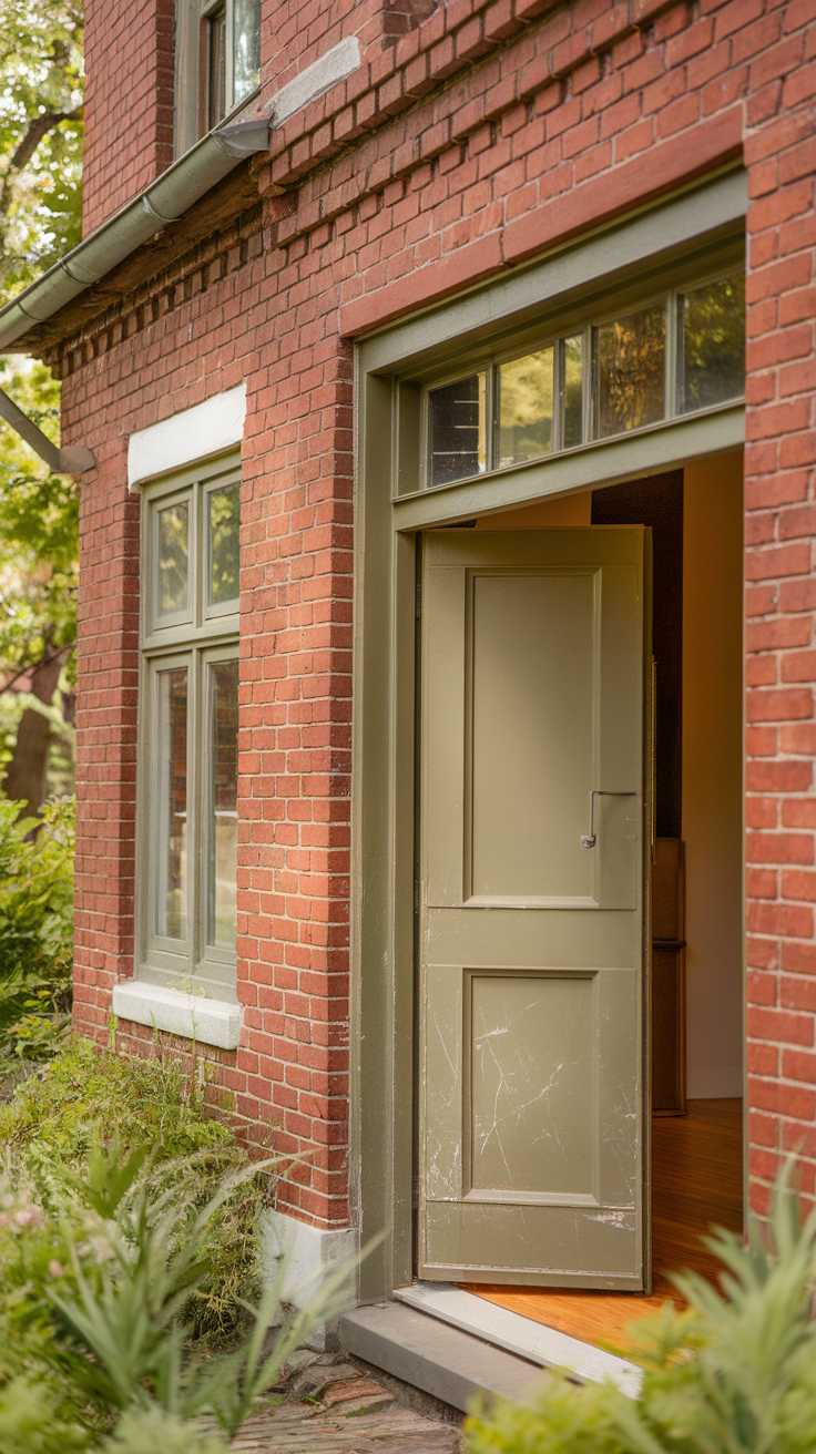 10 Amazing Front Door Colors for Red Brick House