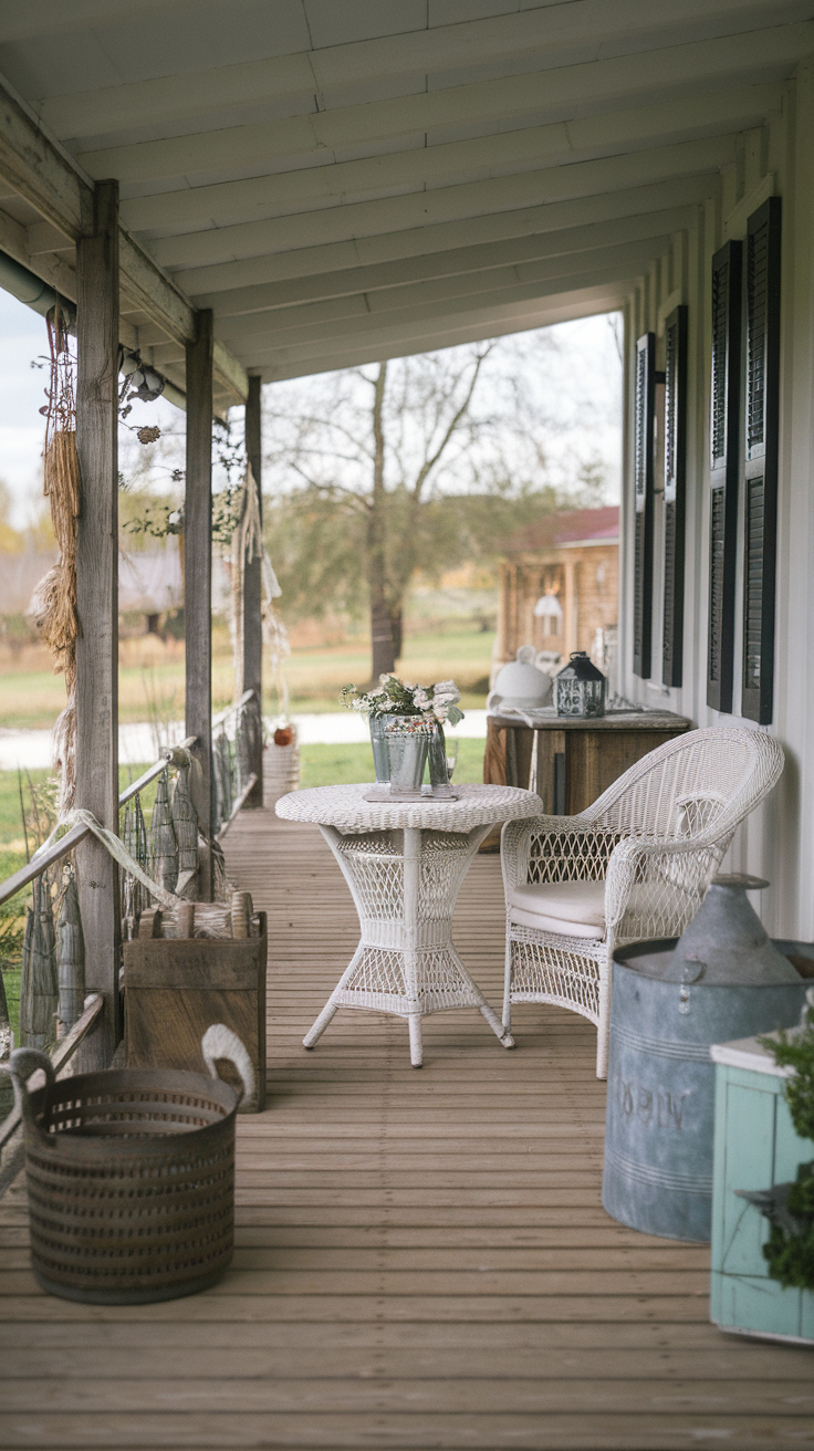 10 Rustic Farmhouse Porch Decor Ideas