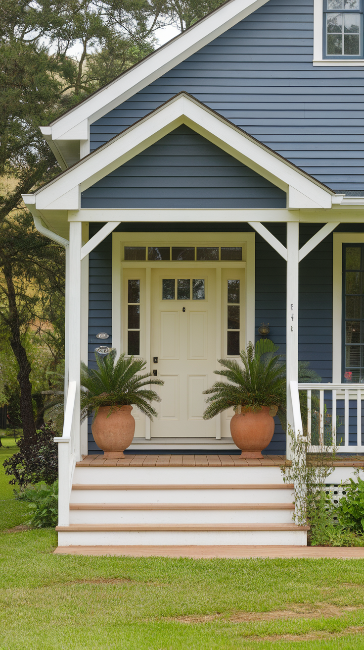 10 Creative Front Door Color for a Blue House