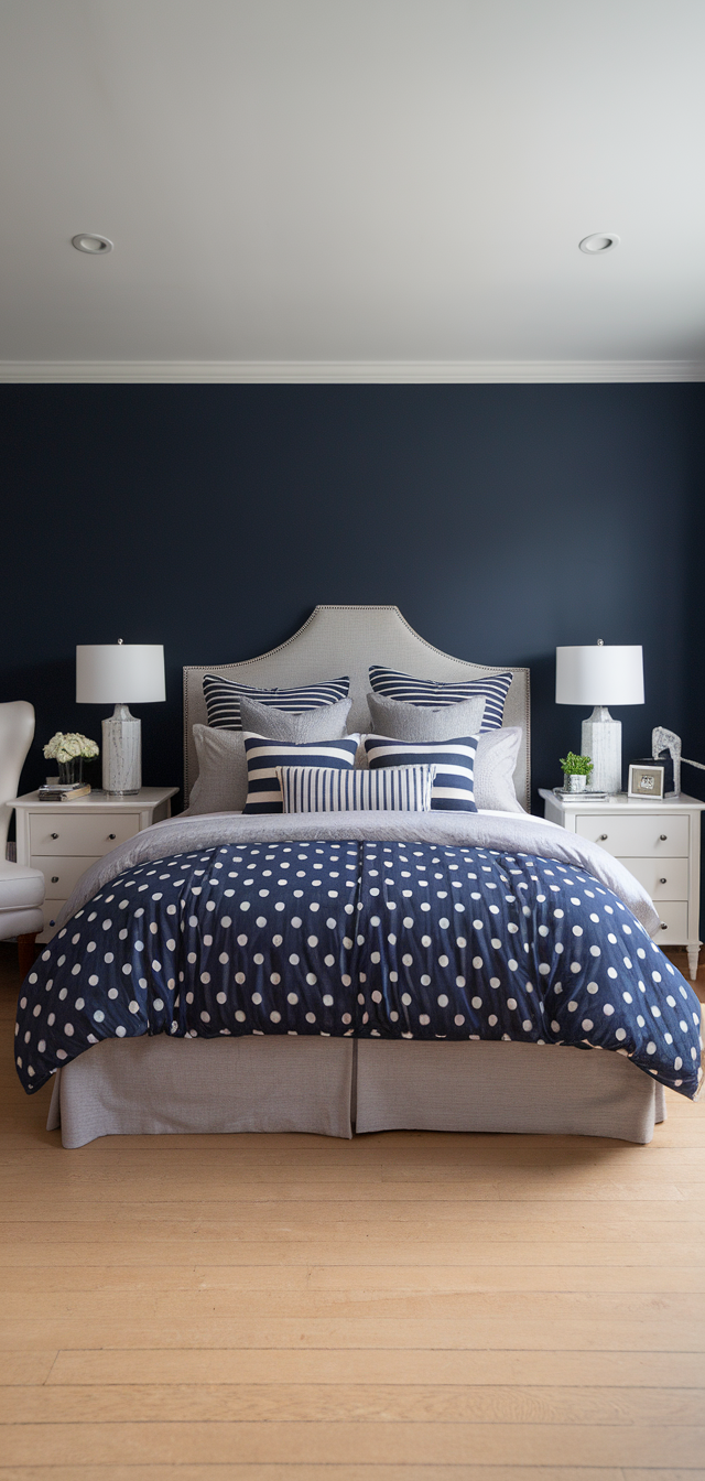 9 Perfect Grey and Navy Bedroom Ideas