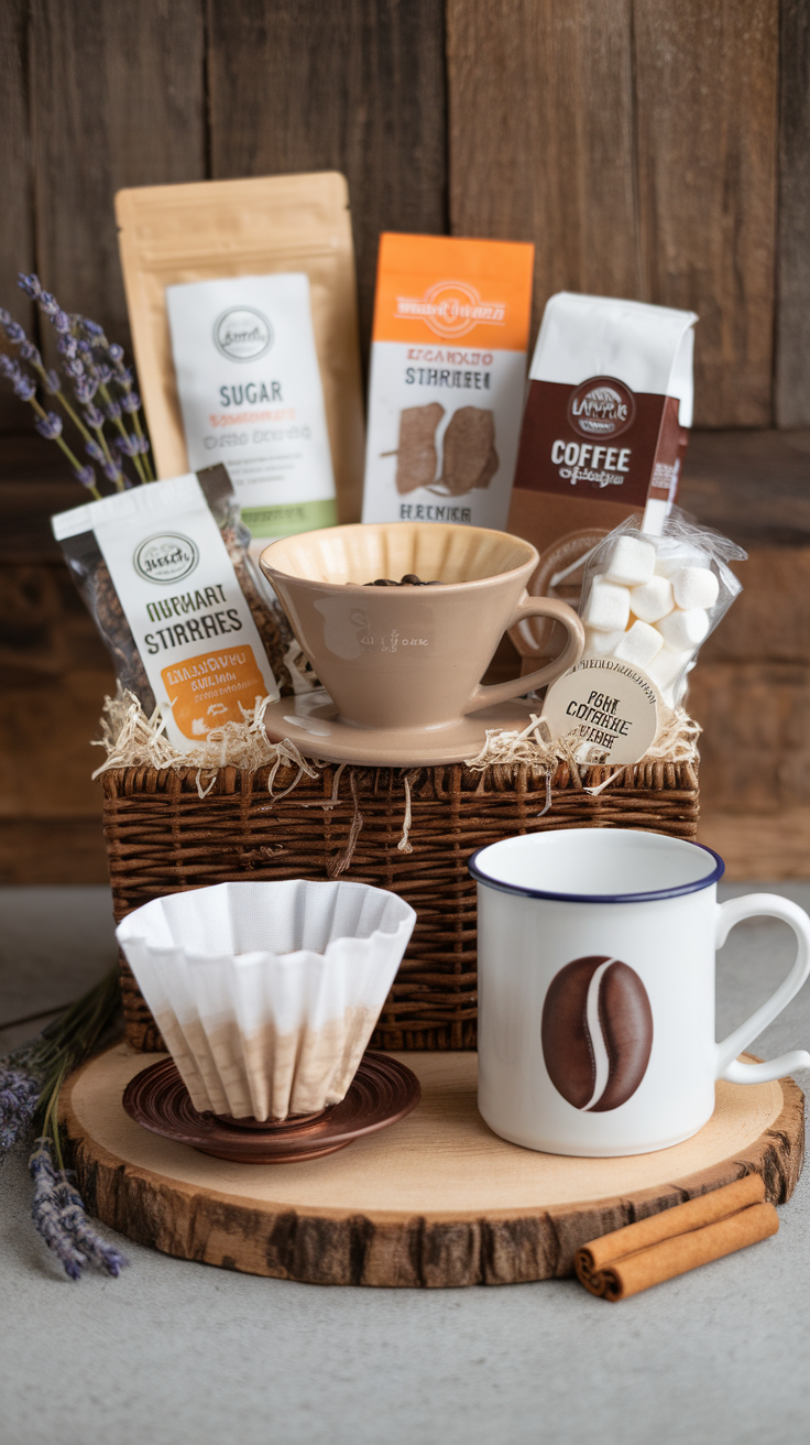 10 Stunning Coffee Gift Basket Ideas