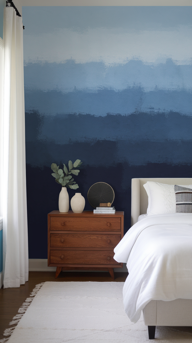 10 Stunning Blue Bedroom Accent Wall Ideas