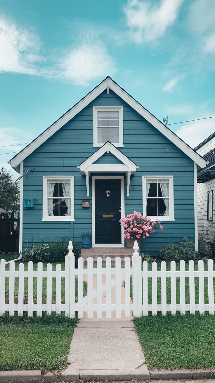10 Creative Front Door Color for a Blue House