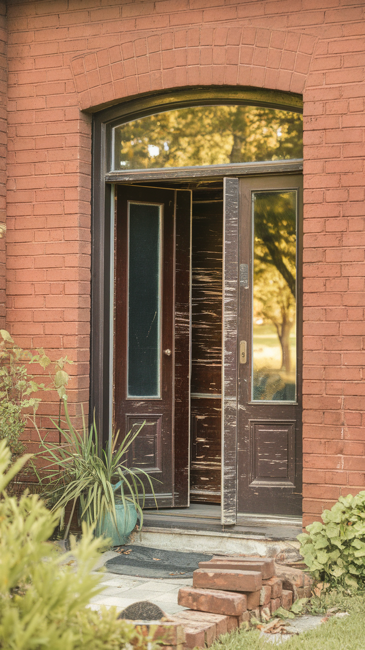 10 Amazing Front Door Colors for Red Brick House