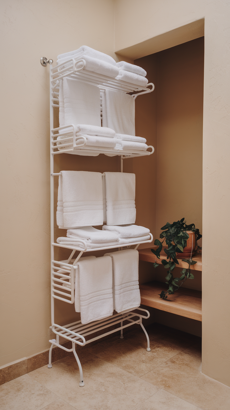 10 Amazing Bathroom Towel Storage Ideas