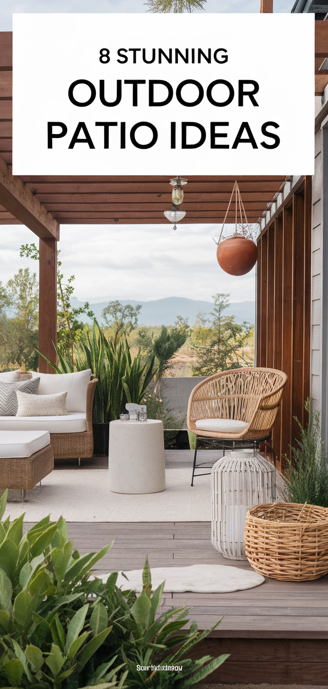 8 Stunning Outdoor Patio Ideas