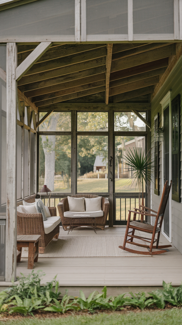 10 Creative Screened In Back Porch Ideas