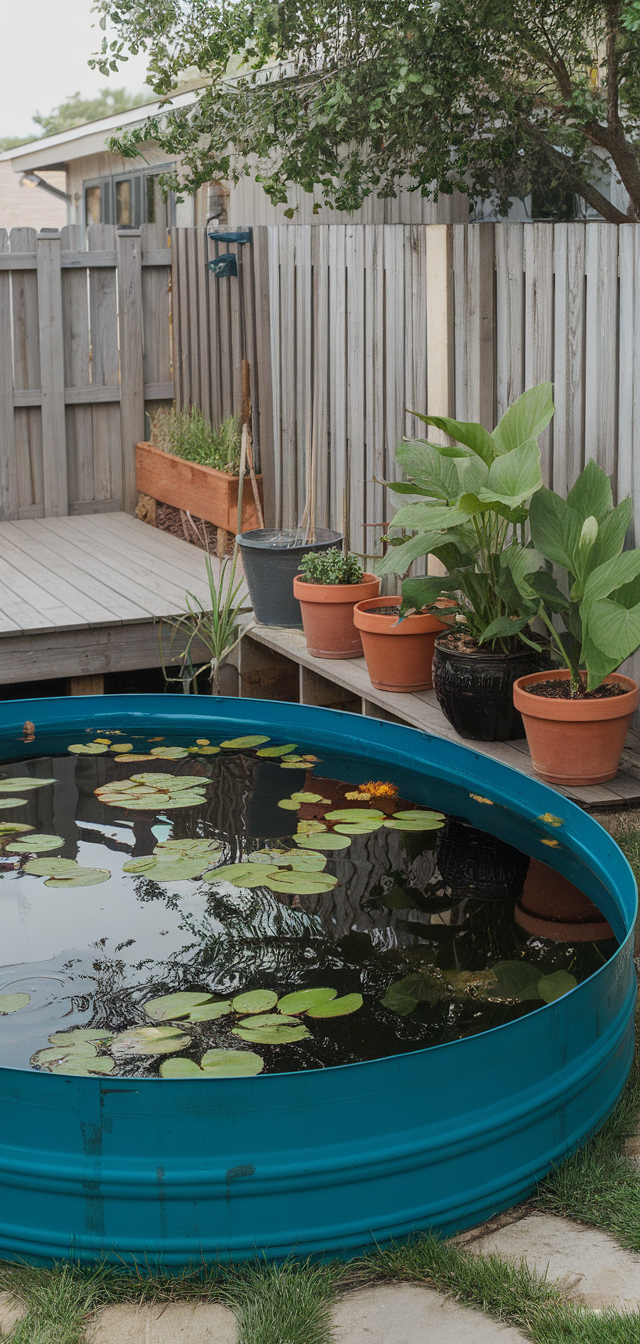 10 Stunning DIY Stock Tank Pool Ideas for backyard