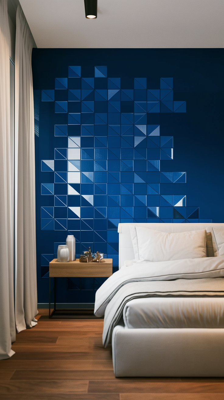 10 Stunning Blue Bedroom Accent Wall Ideas
