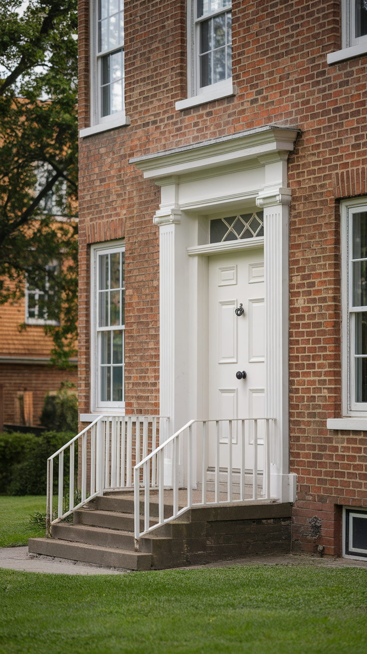 10 Amazing Front Door Colors for Red Brick House