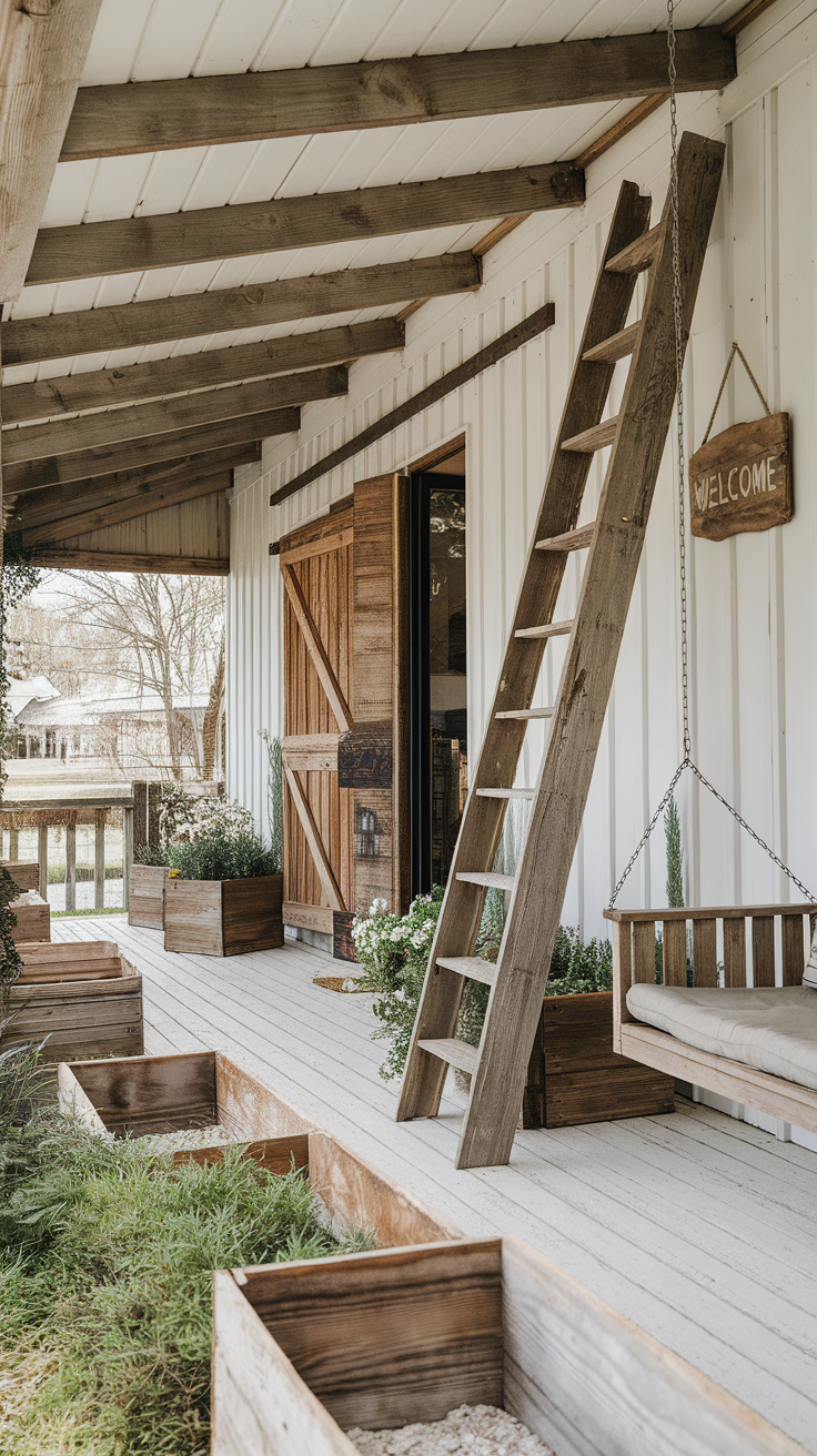 10 Rustic Farmhouse Porch Decor Ideas
