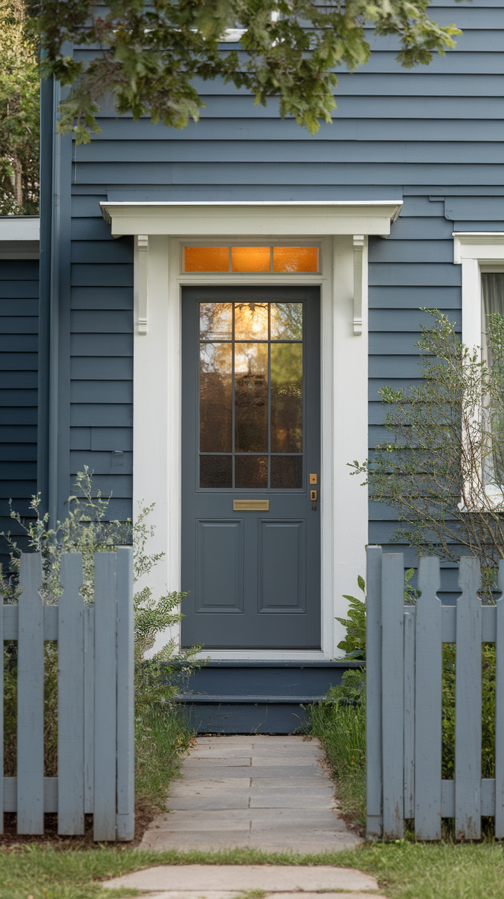 10 Creative Front Door Color for a Blue House