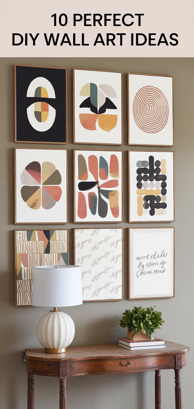 10 Perfect DIY Wall Art Ideas