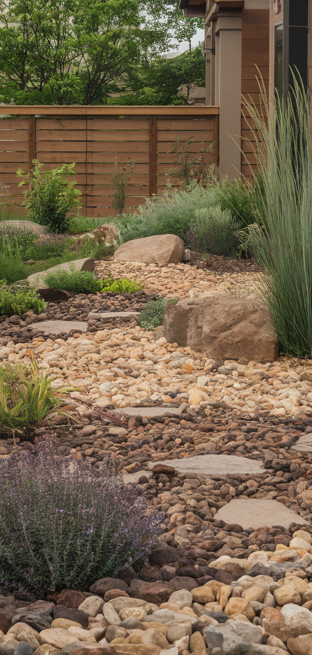10. Minimalist Gravel Front Garden With Clean Lines
