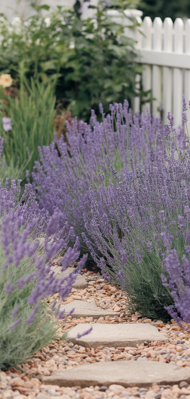 10 Best Lavender Flower Bed Inspiration Ideas
