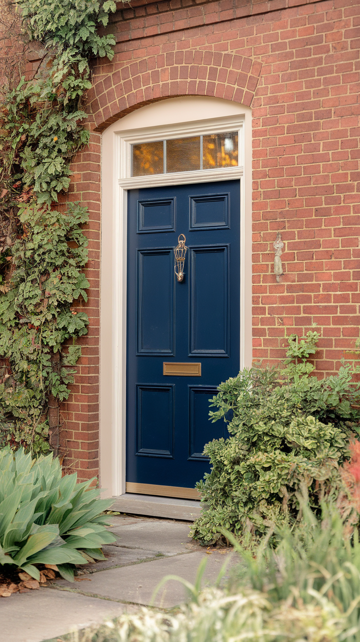 10 Amazing Front Door Colors for Red Brick House