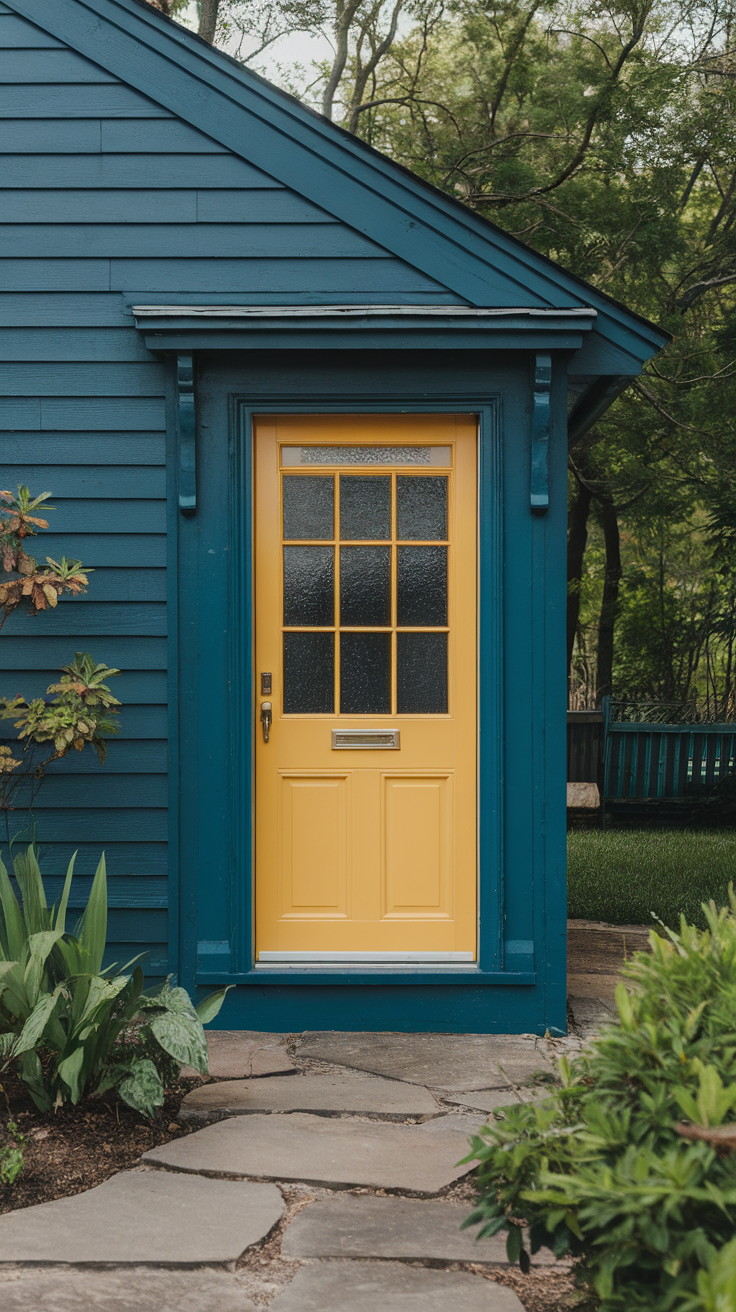 10 Creative Front Door Color for a Blue House