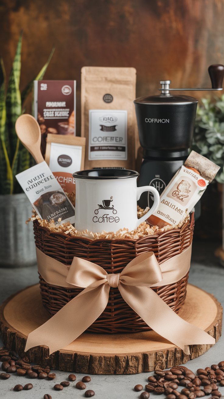10 Stunning Coffee Gift Basket Ideas