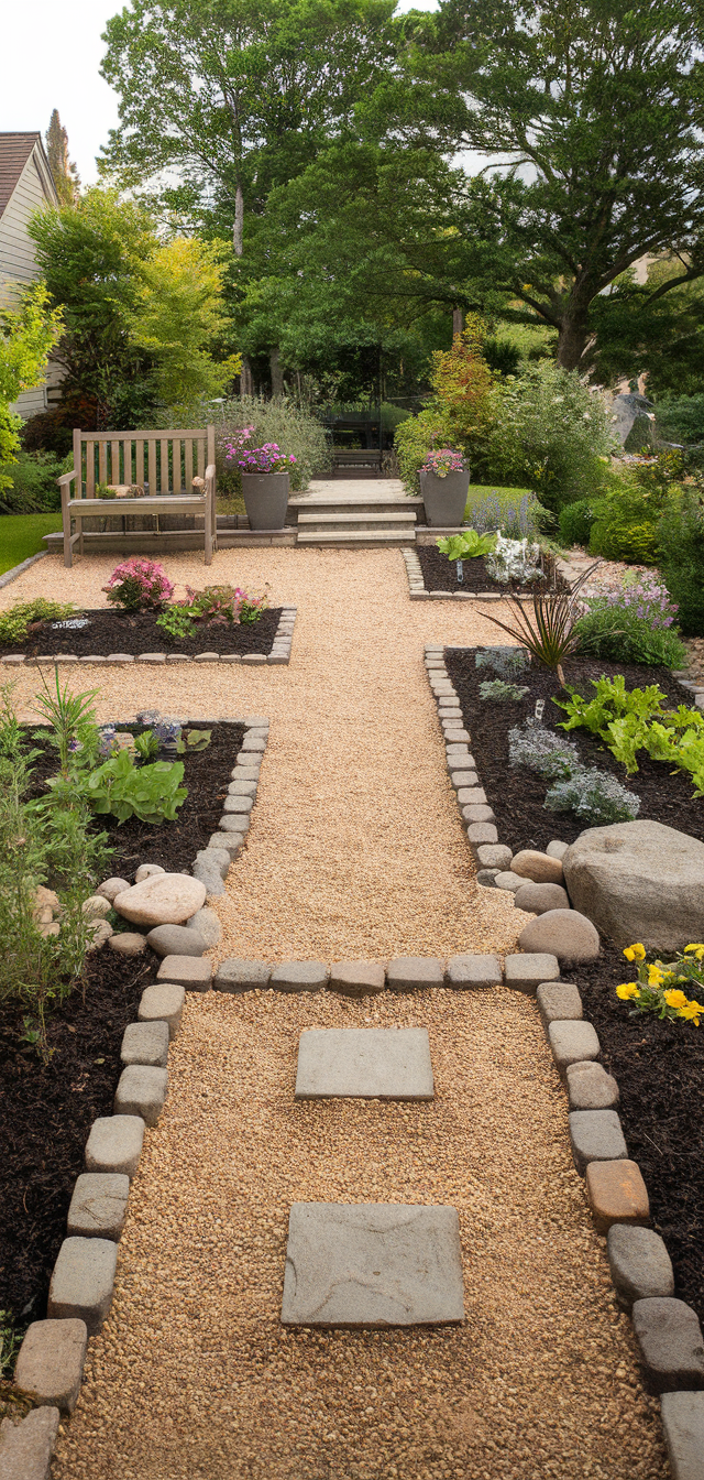 10. Minimalist Gravel Front Garden With Clean Lines
