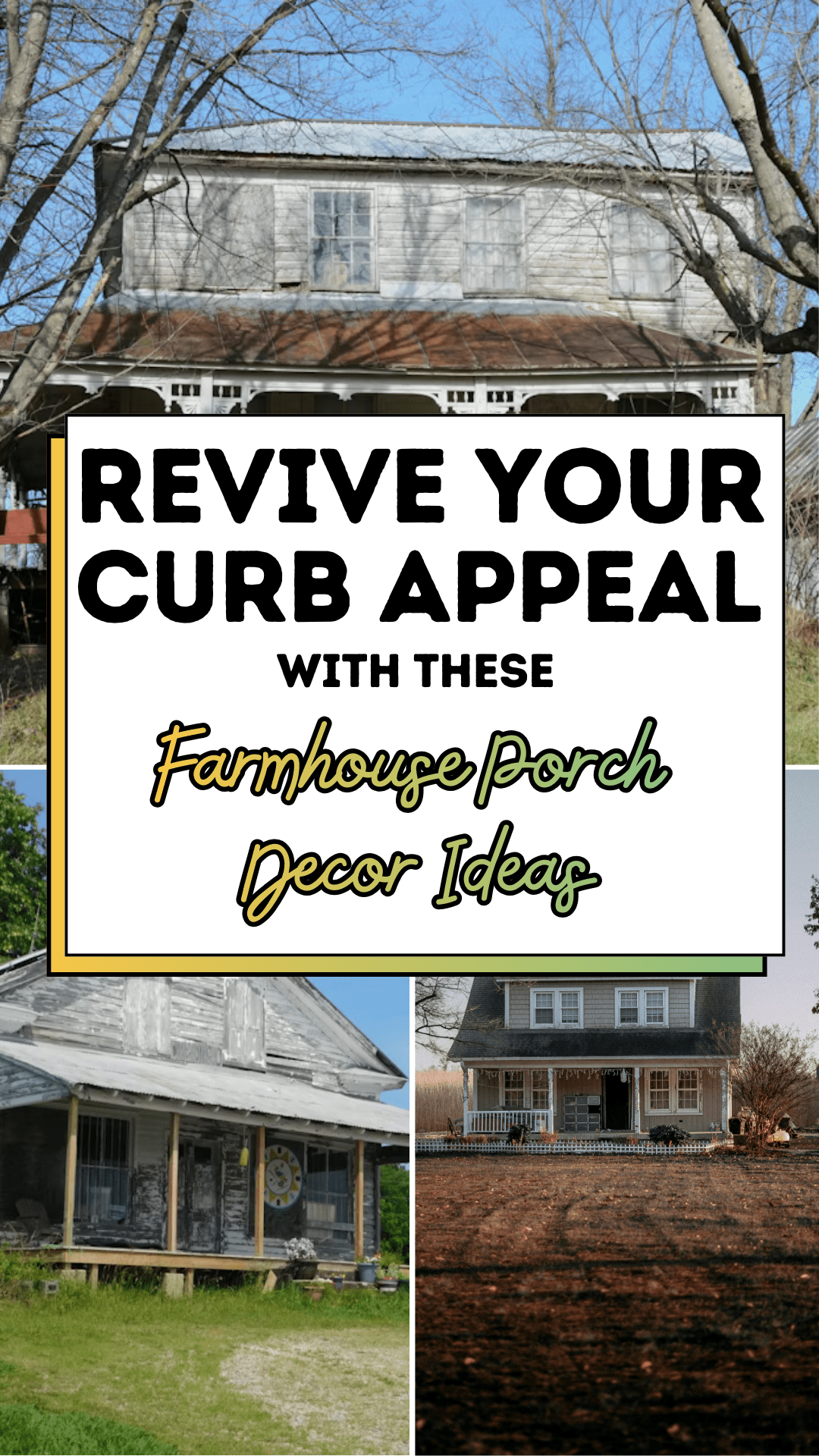Revive Your Curb Appeal with These Farmhouse Porch Decor Ideas