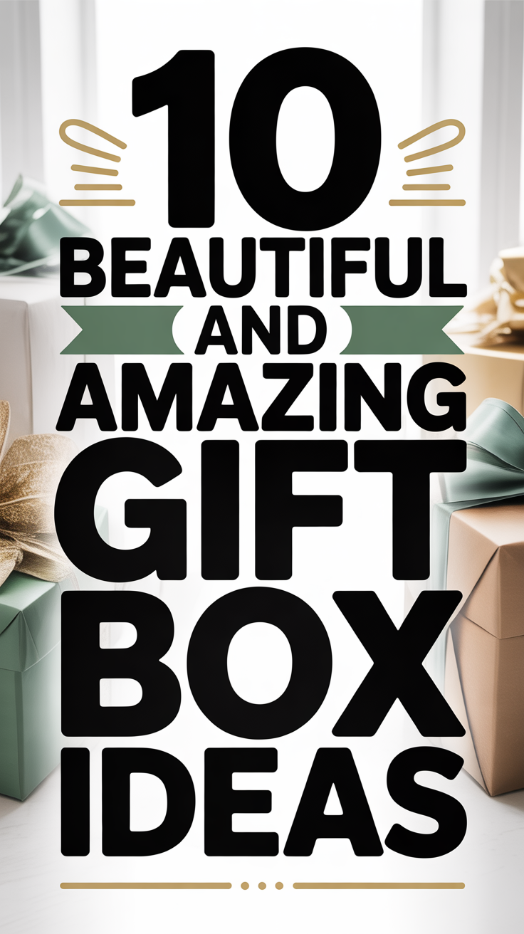 10 Beautiful and Amazing Gift Box Ideas